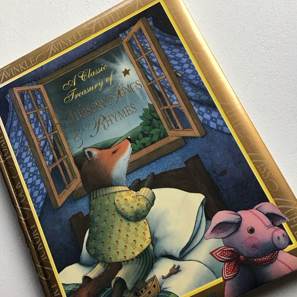 Vintage 2001 A Classic Treasury of Nursery Songs & Rhymes Book